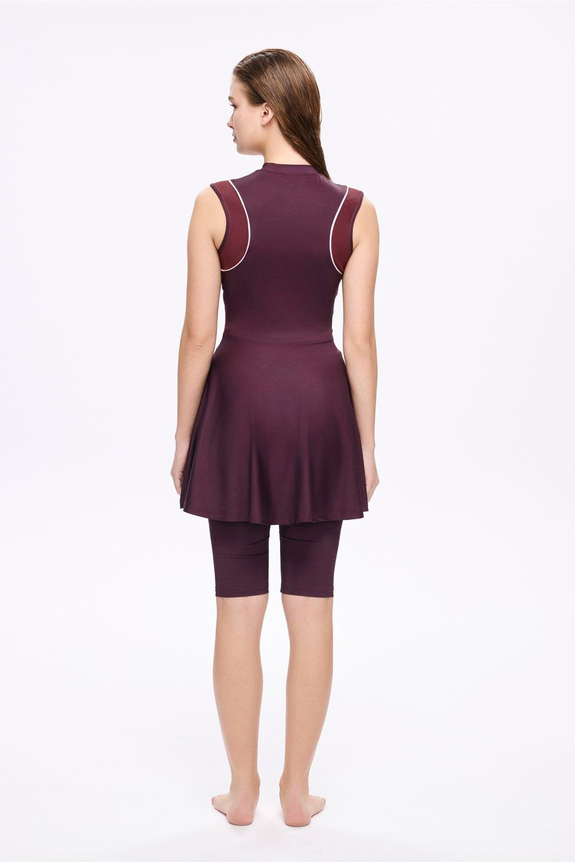 Haşema HSM- 5014 JİLDA BORDO SPOR KESİM YARI KAPALI MAYO