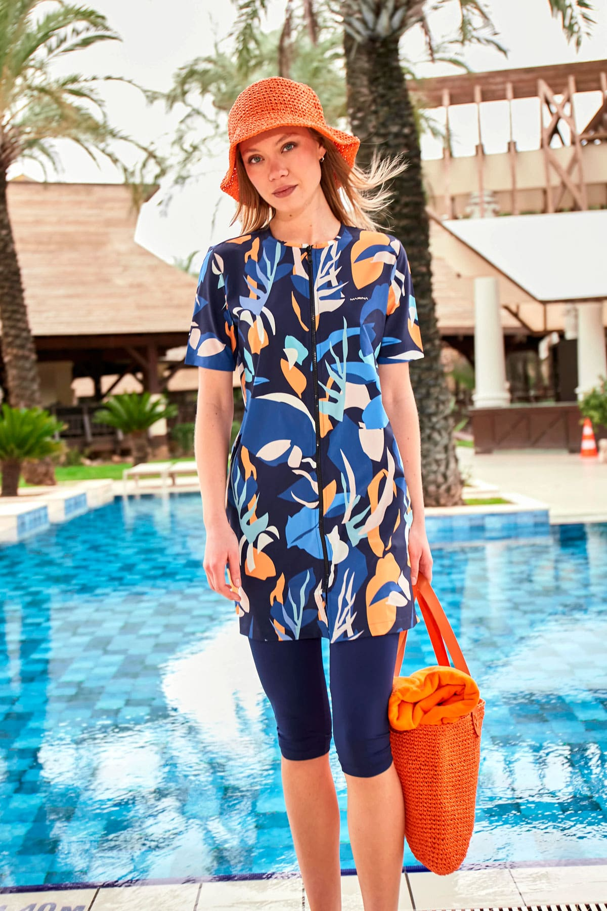 Marina M2443 PARAŞÜT TAYTLI YARI KAPALI MAYO