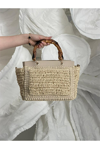 Arte Swim 1115 BAMBU SAPLI HASIR ÇANTA