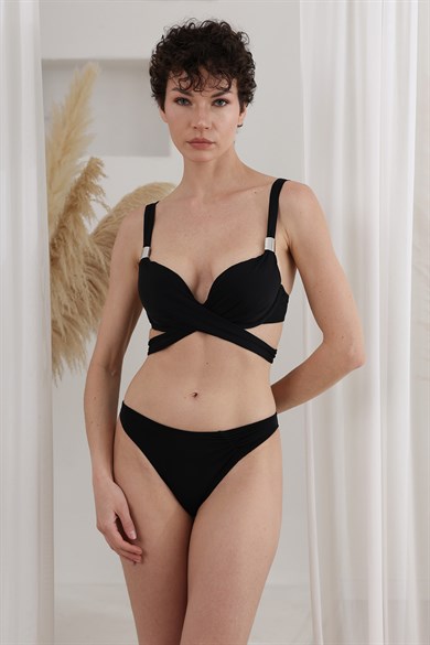 Lapieno 264285 AKSESUARLI DOUBLE DOLGULU BİKİNİ TAKIM