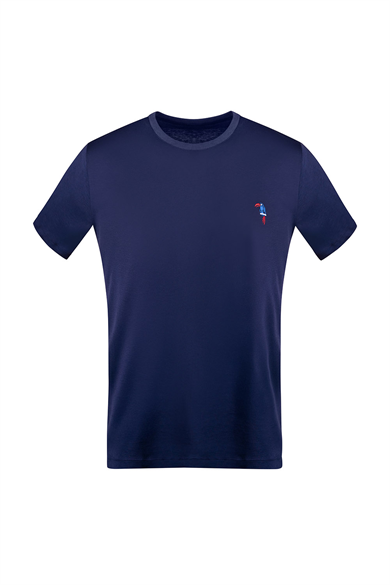 Kom PARROT İŞLEMELİ MODAL KISA KOLLU TSHIRT
