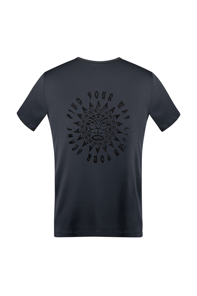 Kom TATTOO BASKILI KISA KOLLU TSHIRT