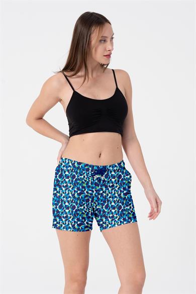 Miami Beach 844 DESENLİ İKİ CEPLİ KADIN ŞORT