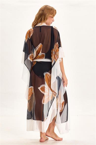 Argento 2153-2061 KUŞAKLI KAFTAN PAREO