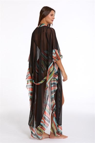 Argento 2153-3012 KUŞAKLI UZUN KAFTAN