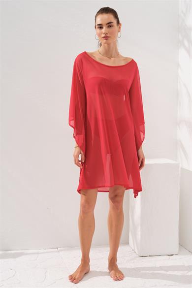 Pierre Cardin 231802 KOLU BANT DETAYLI TUNİK PAREO