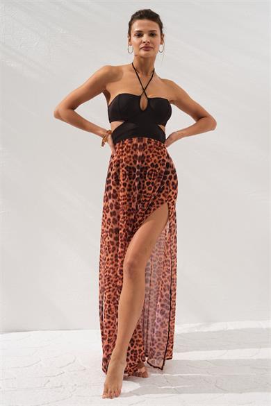 Pierre Cardin 231809 STRAPLEZ DEKOLTELİ ELBİSE PAREO