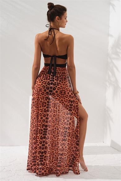 Pierre Cardin 231809 STRAPLEZ DEKOLTELİ ELBİSE PAREO