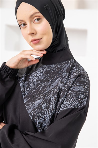 Adasea 261223-P MELODY LİKRALI UZUN KOLLU BATTAL TESETTÜR MAYO