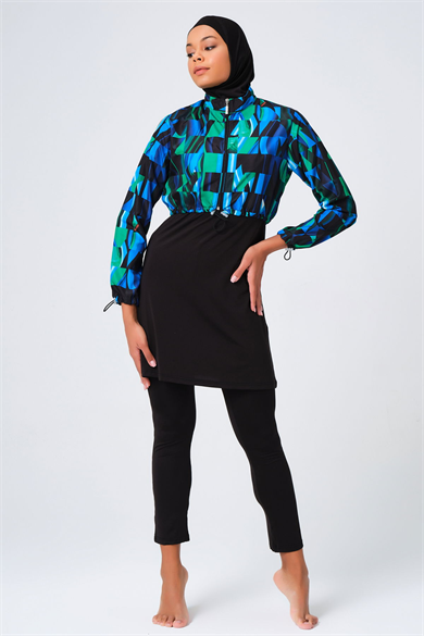 Alfasa 23260-MAVİ TAM KAPALI CROP MAYO