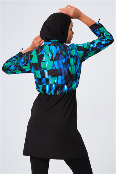 Alfasa 23260-MAVİ TAM KAPALI CROP MAYO