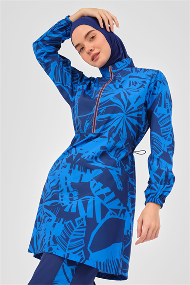 Alfasa 24209 NEON BİYE DETAYLI SPOR TESETTÜR MAYO
