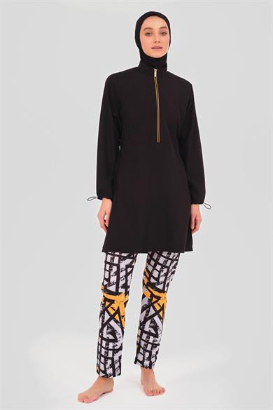 Alfasa 24302 REGLAN KOL PANTOLONU DESENLİ TES. MAYO