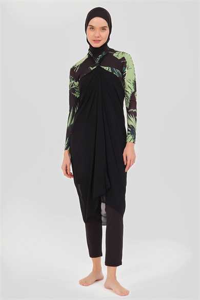 Alfasa 24624 REGLAN KOL DİK YAKA TESETTÜR MAYO