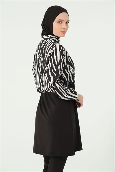Alfasa 25296 DESENLİ CROP TESETTÜR MAYO