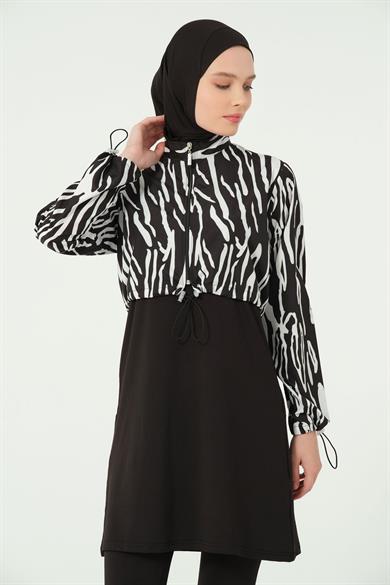 Alfasa 25296 DESENLİ CROP TESETTÜR MAYO