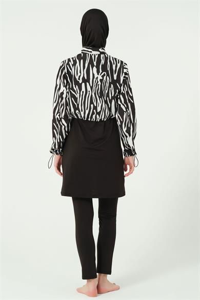 Alfasa 25296 DESENLİ CROP TESETTÜR MAYO