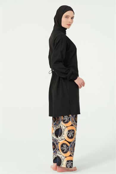 Alfasa 25311 PANTOLONU DESENLİ TESETTÜR MAYO