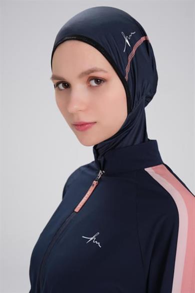 Haşema 3125 H-PER LACİVERT ESİLA TESETTÜR MAYO