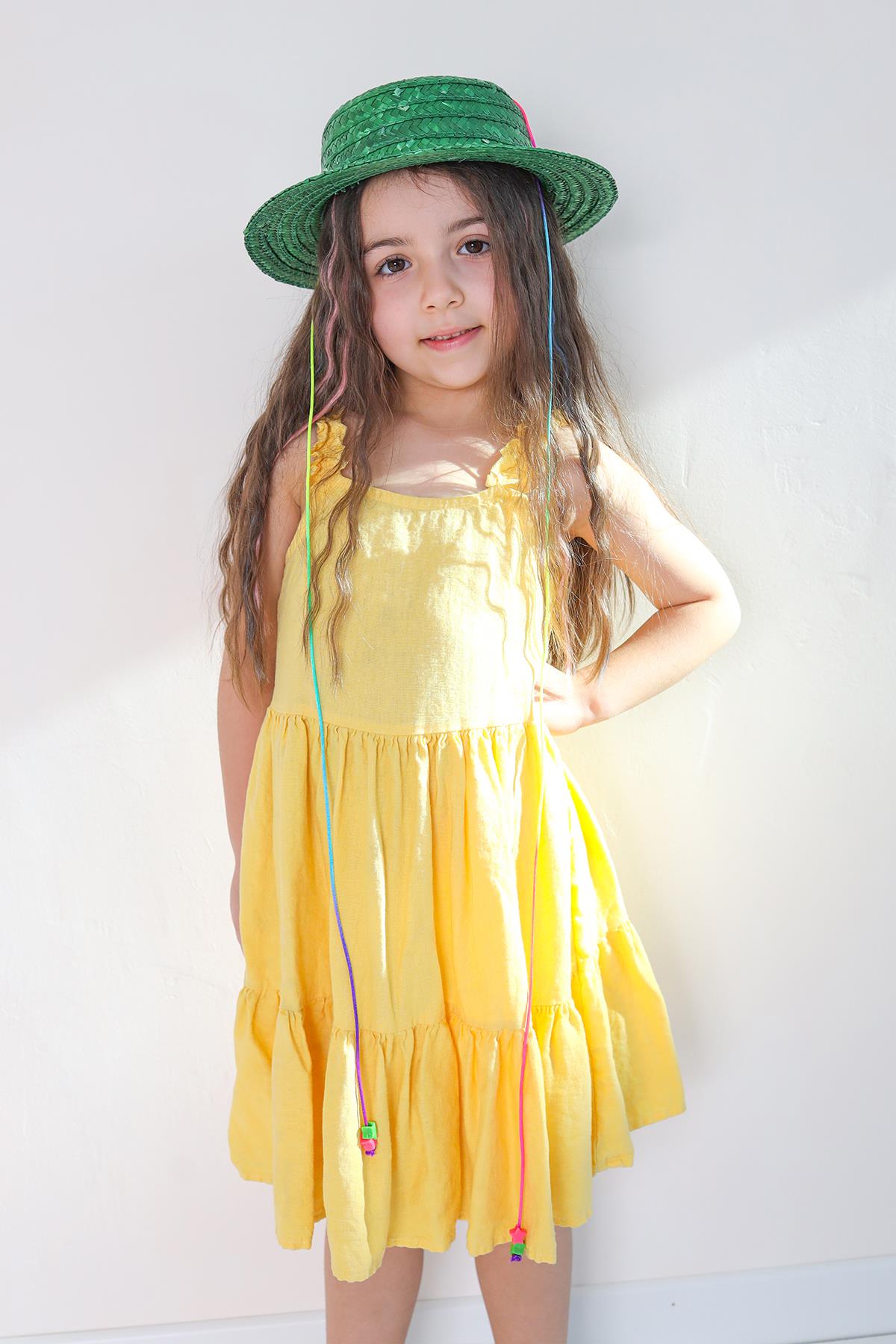 Yeşil Hasır Şapka 