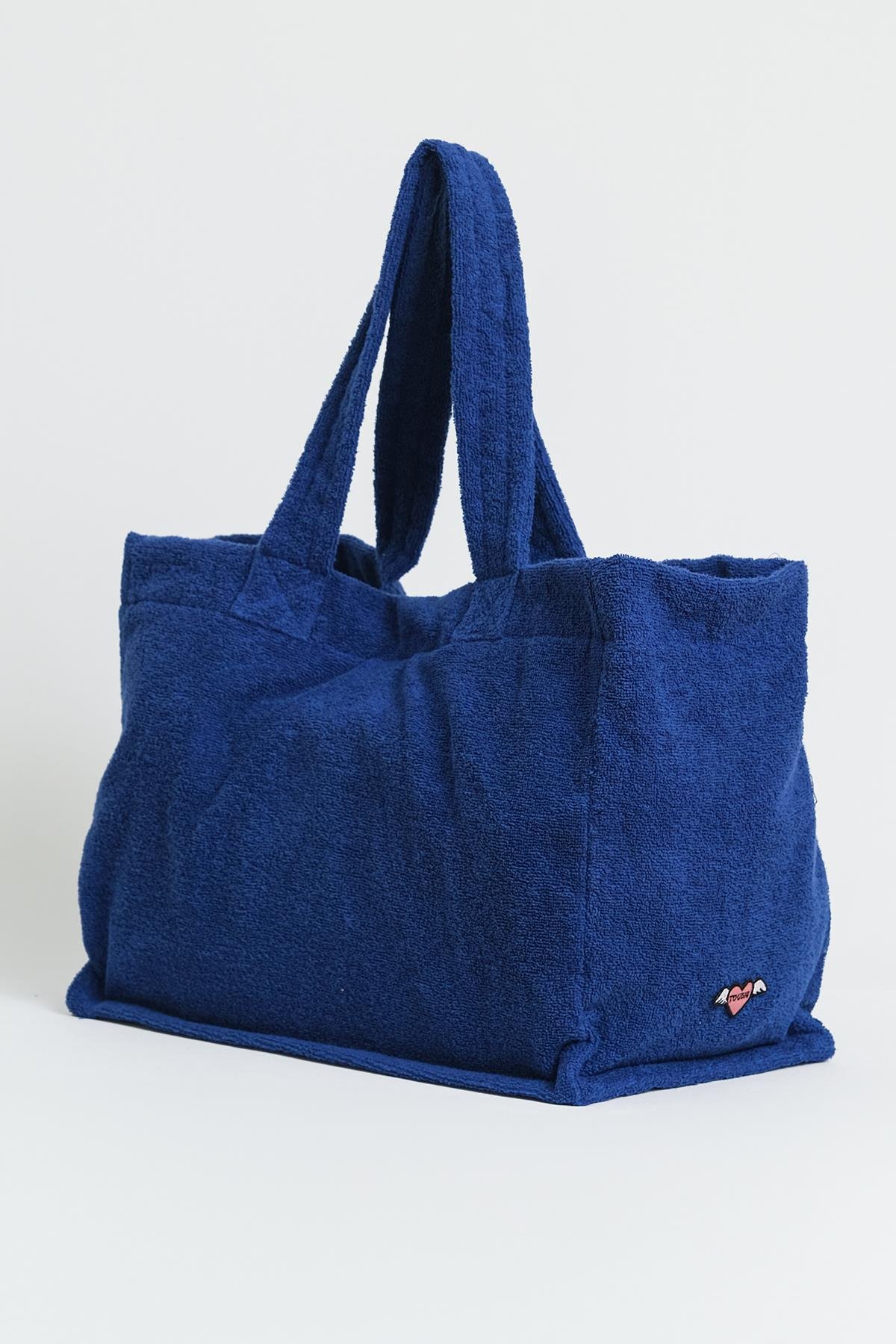 Saks Mavi Havlu Kadın Çanta