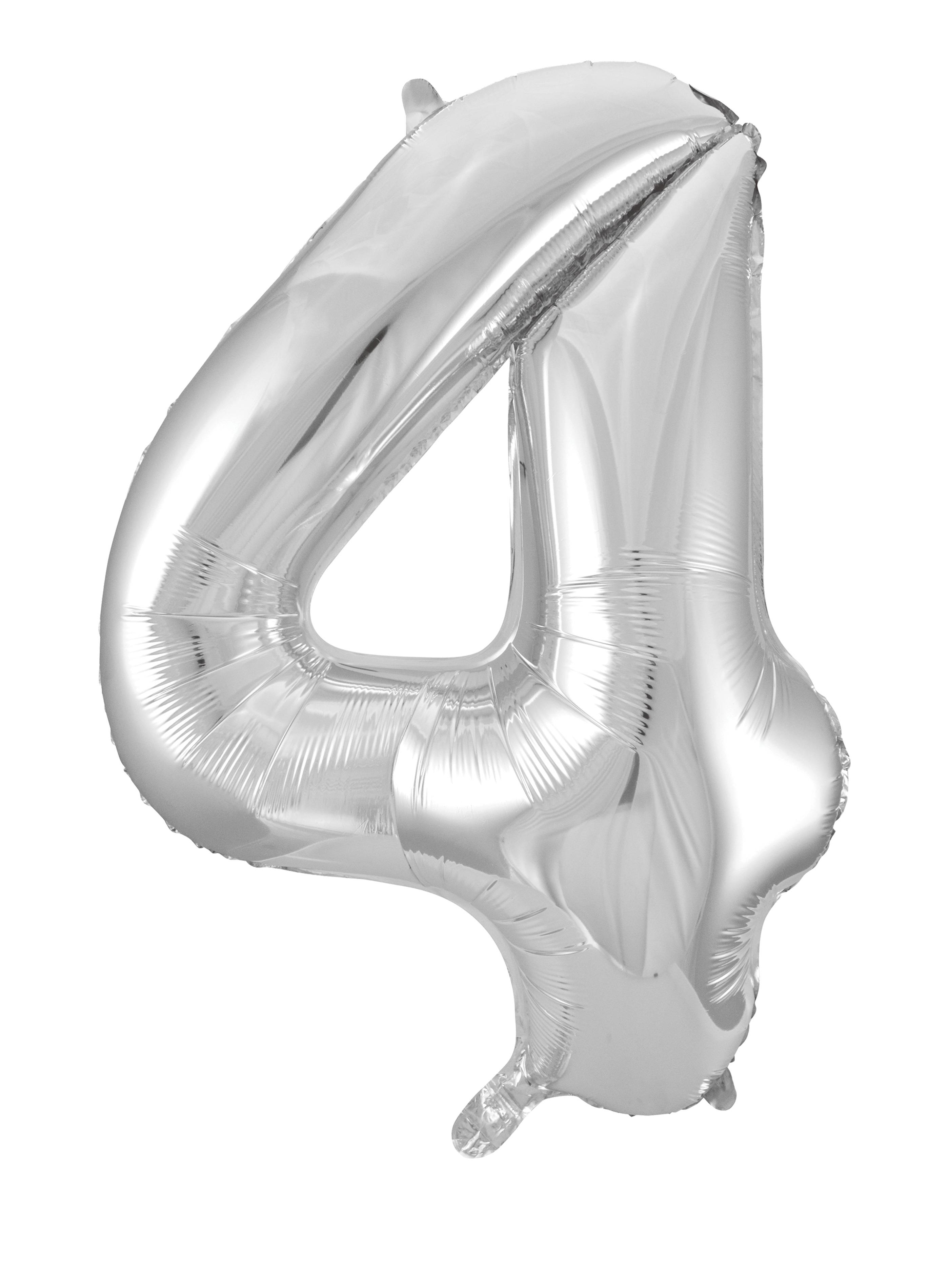 CansüsRakam Folyo Balon Gümüş 102cm 40inç123456999