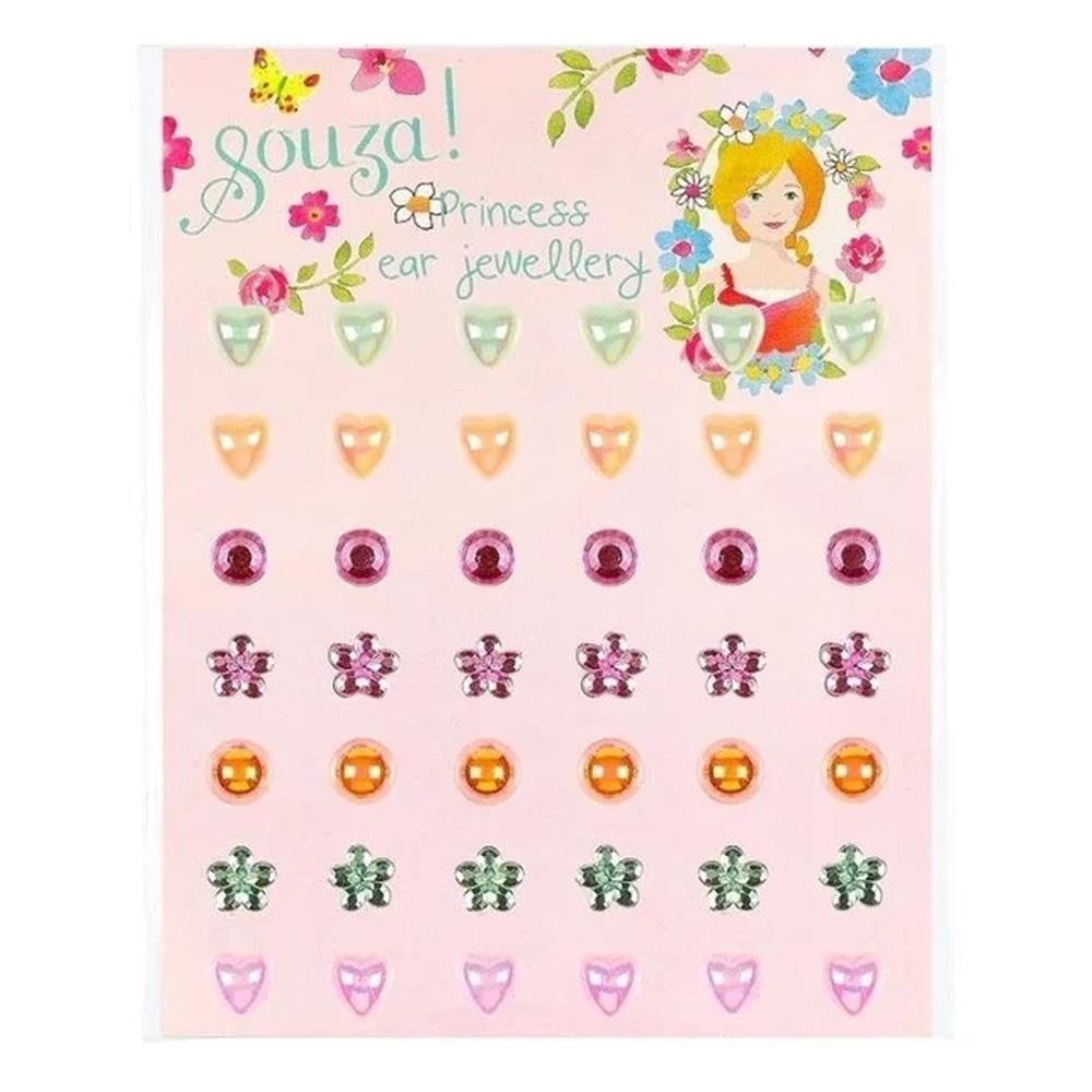 Souza Prenses Çiçekli Sticker Küpe