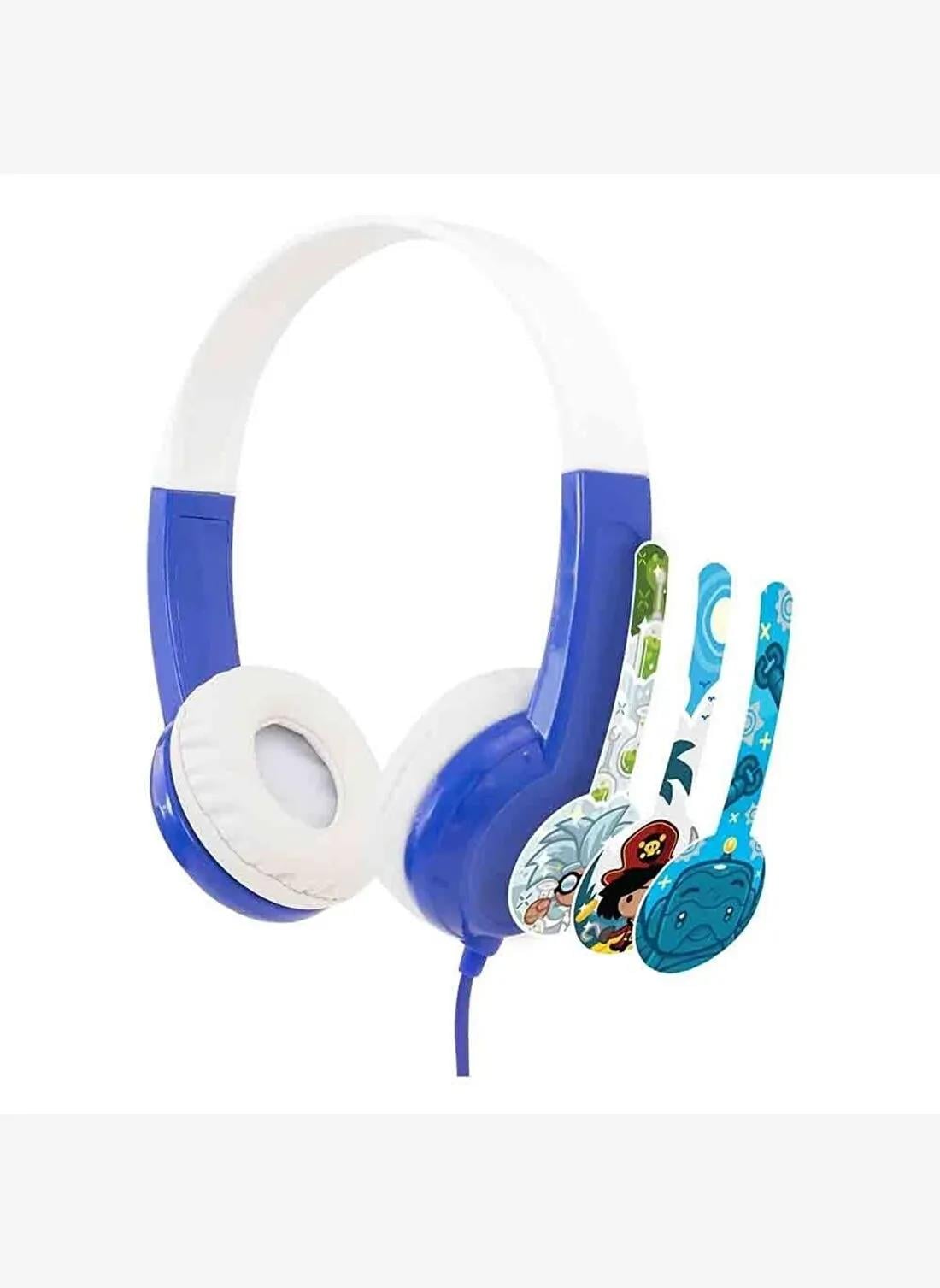 BuddyPhones Discover - Çocuklar İçin Kulak Üstü Kulaklık - Kablolu - Mavi