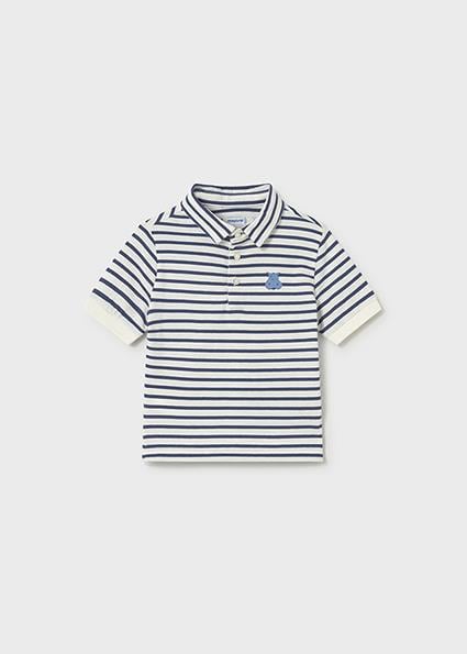 Mayoral Erkek Bebek Çizgili Polo T-shirt Lacivert - 01110