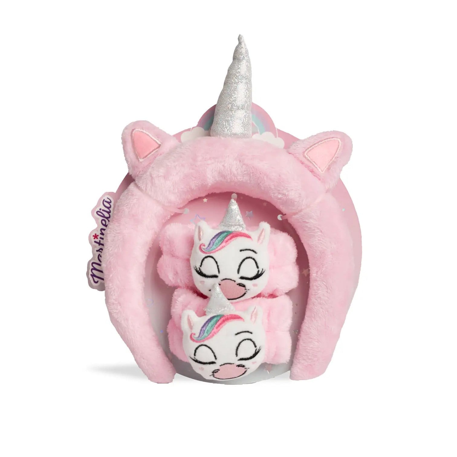 Martinelia Plush Unicorn Kız Çocuk Bakım Bandı ve Bileklik Seti
