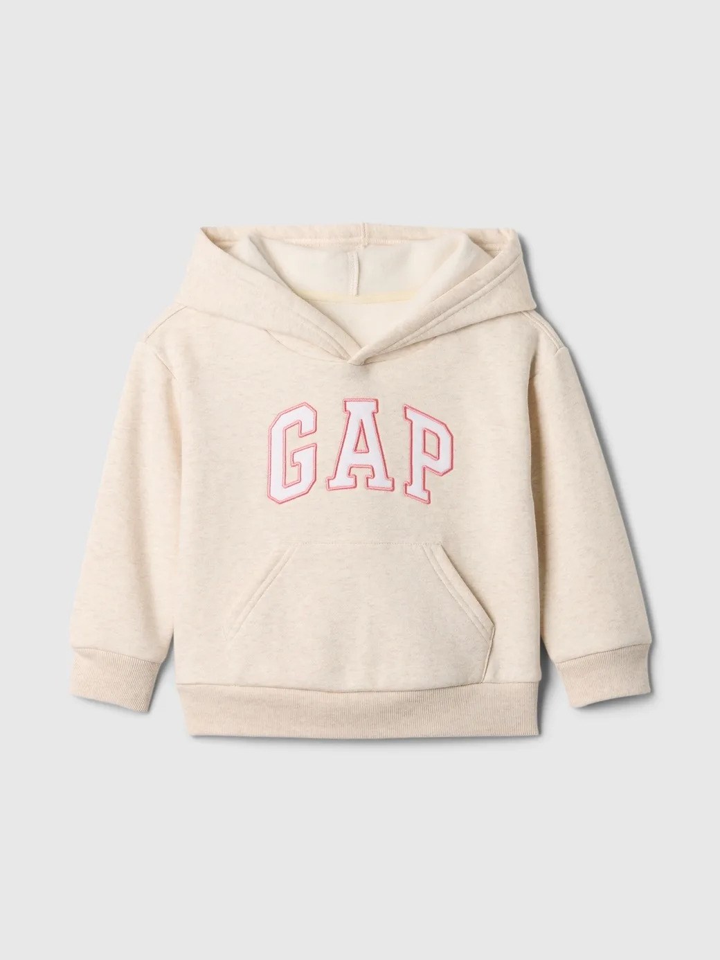 GAP Bej Kız Bebek Logo Fleece Sweatshirt