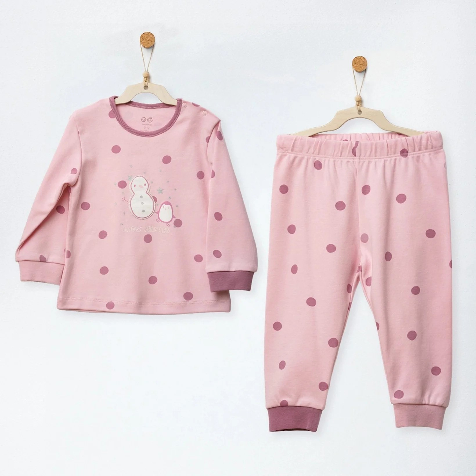Andywawa Little Dreamers Kız Bebek Pijama Takımı AC27140