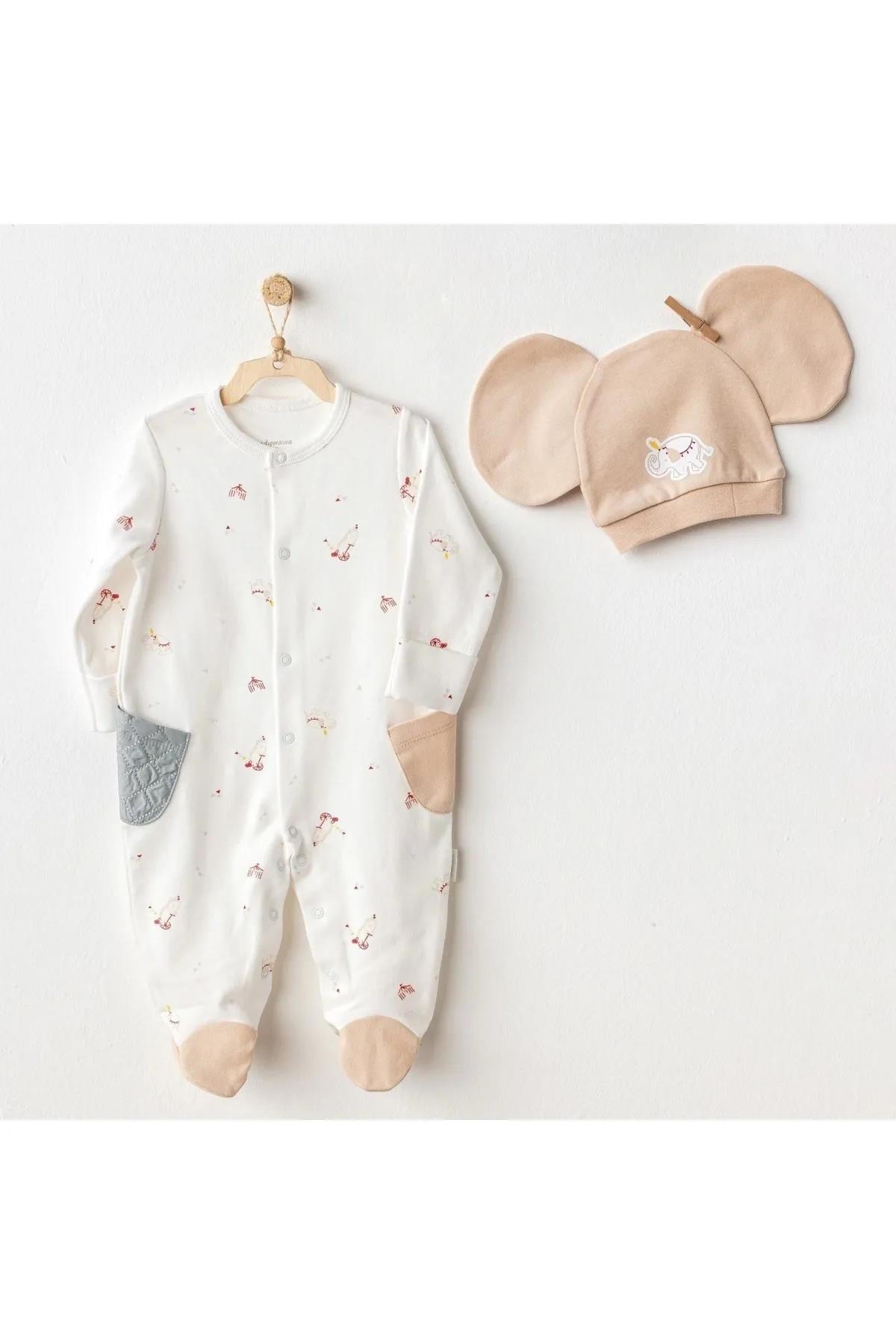 BEBEK TULUM TAKIM ROMPER HAT SET CIRCUS PARTY