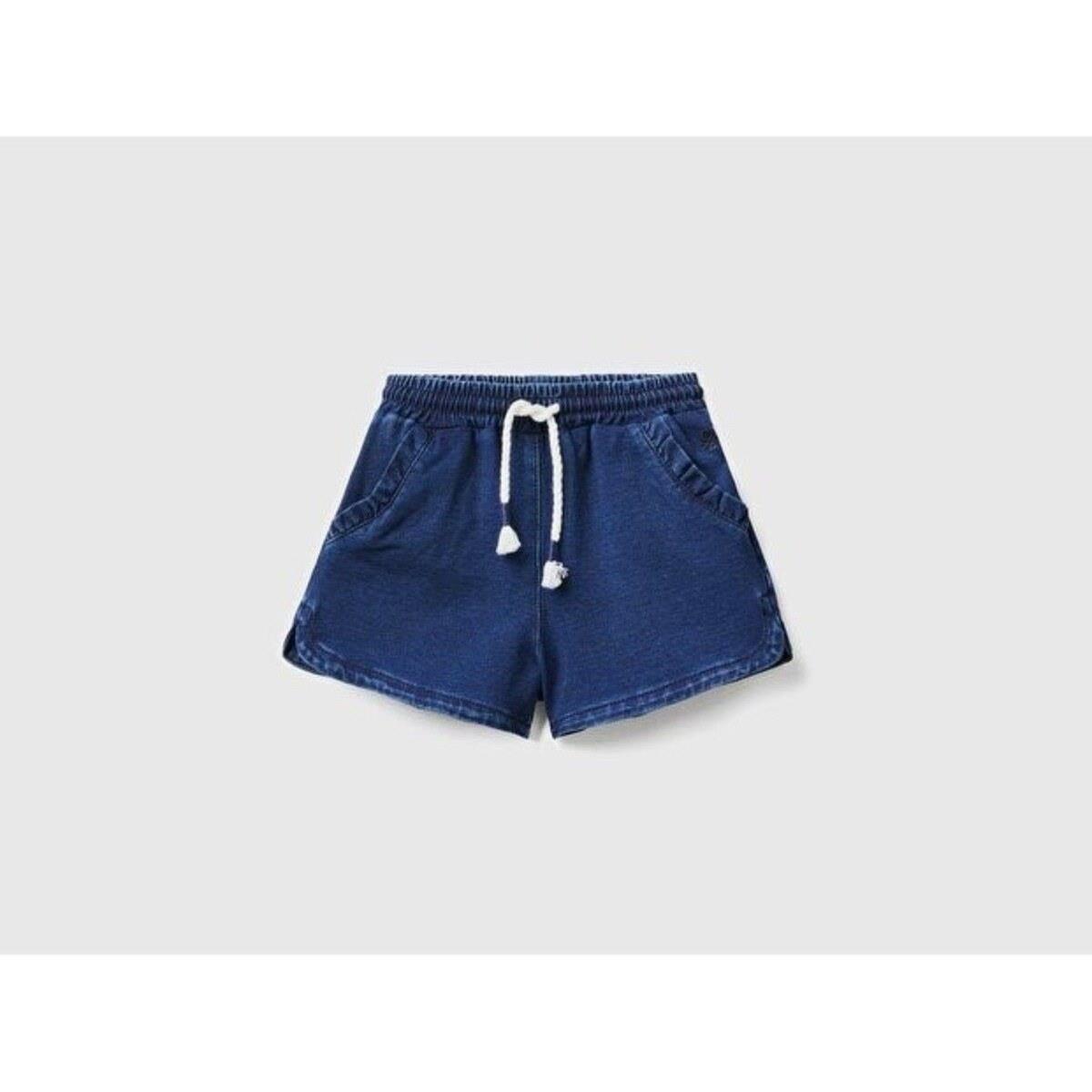 Benetton Kız Çocuk Denim Çocuk Şort 4XA2G900Q-24Y