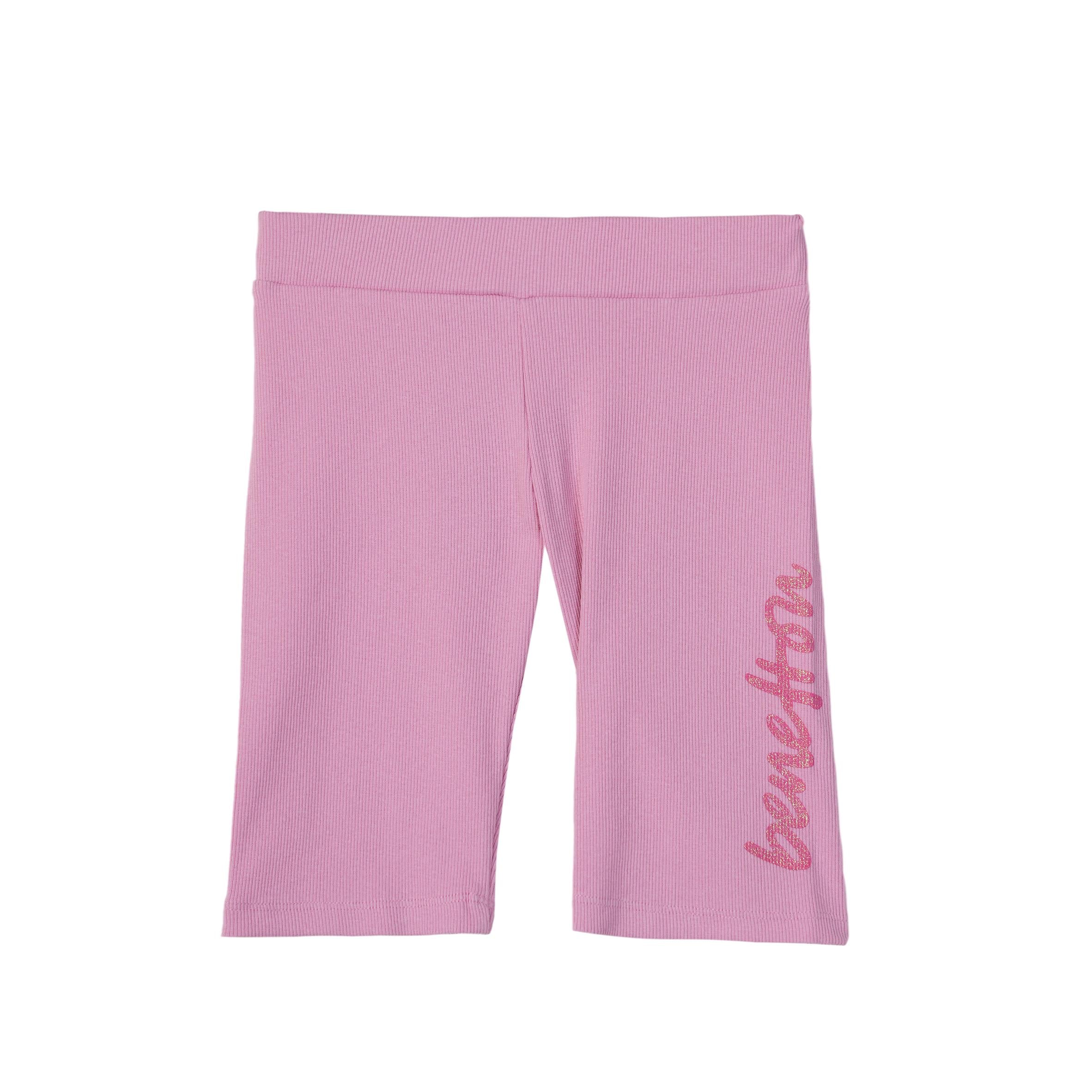Benetton Kız Çocuk Pembe Kısa Tayt 