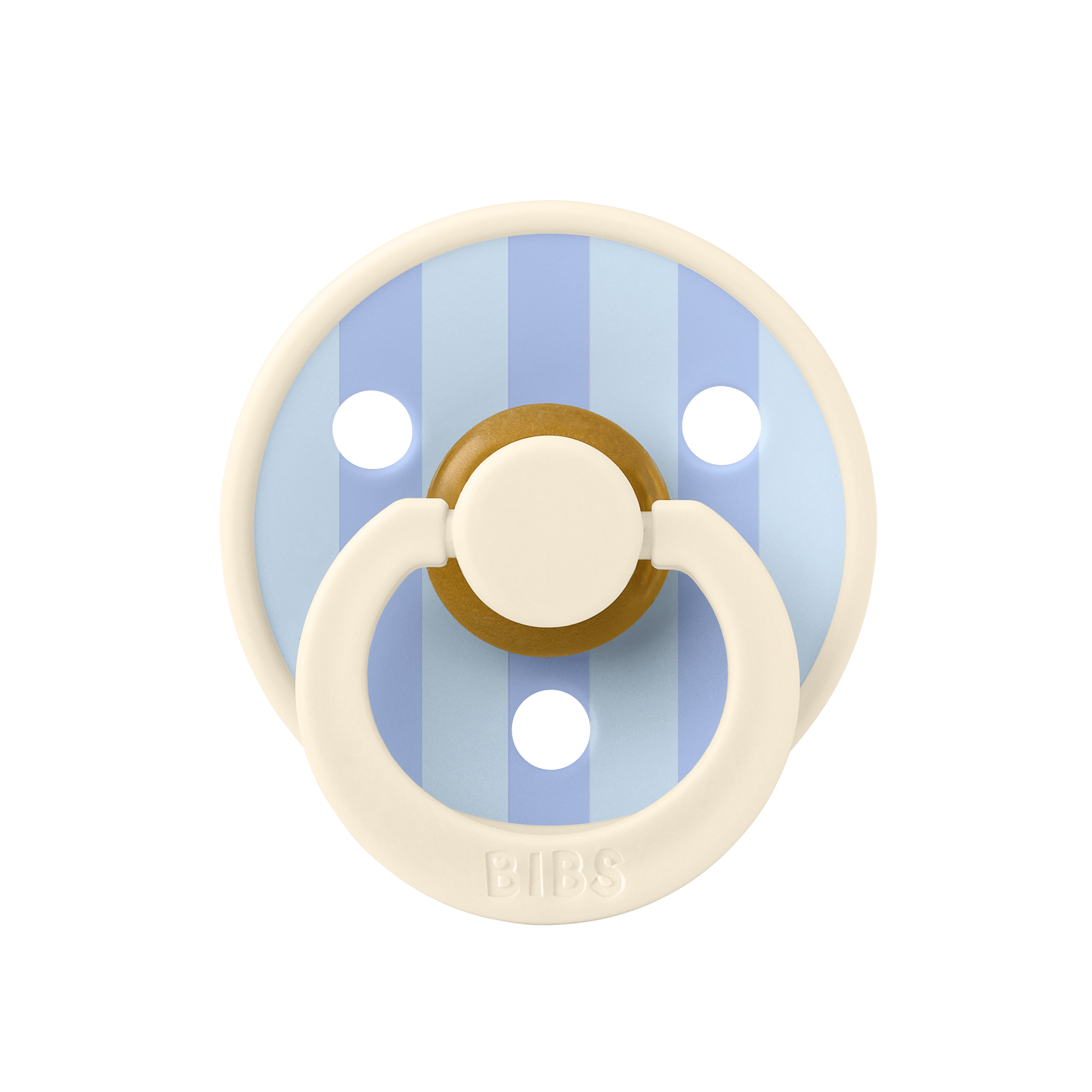 Bibs Studio Colour Block Kauçuk Emzik / Ivory & Dusty Blue