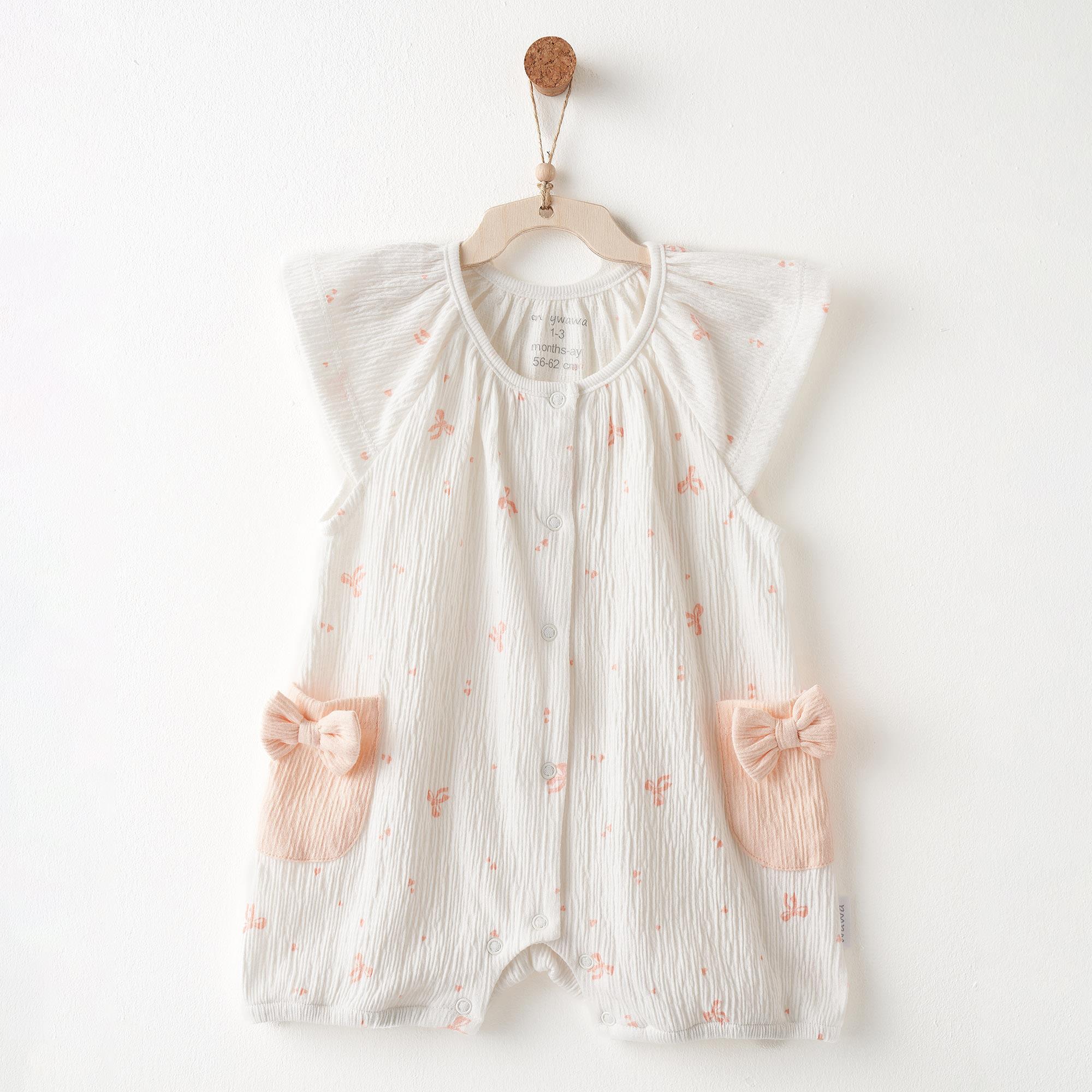 Andywawa Little Swan Love Kız Bebek Tulum AC26536