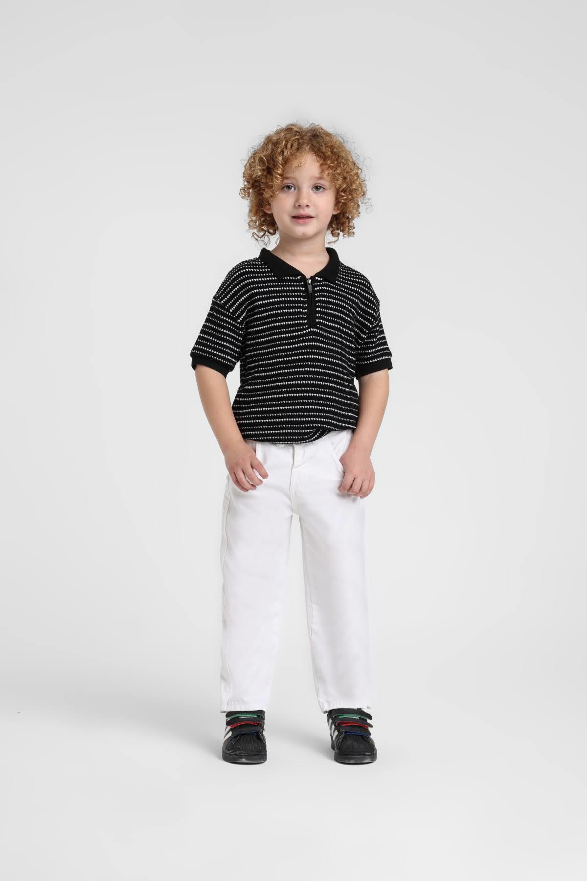 Escabel Erkek Çocuk Polo Fermuarlı Yaka T-shirt 1905