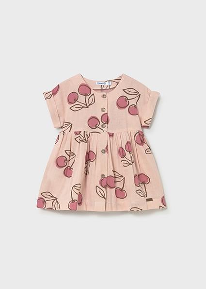Mayoral Kız Bebek Desenli Elbise Pembe - 01921