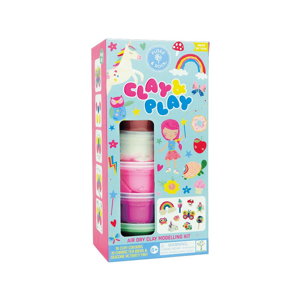 Floss & Rock Clay And Play Hava İle Kuruyan Kil Seti/ Rainbow Fairy