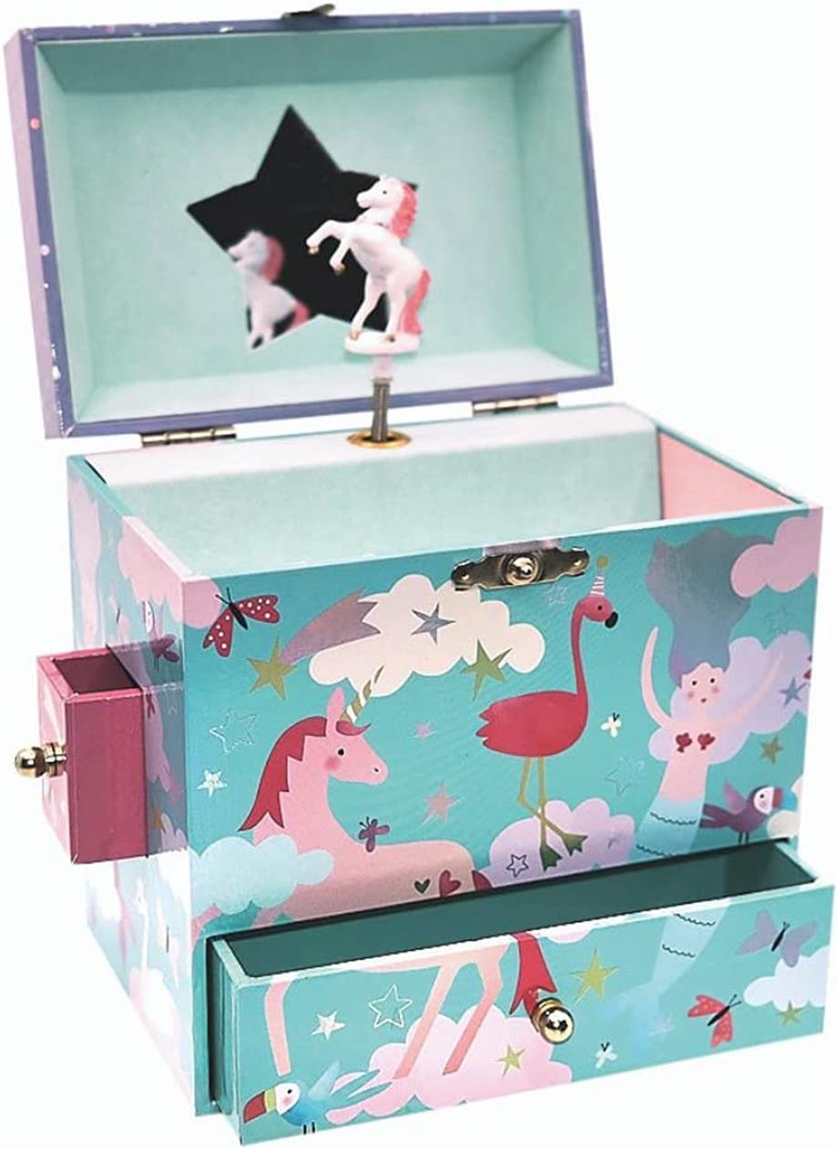Floss & Rock Müzikli 3 Çekmeceli Mücevher Kutusu / Fantasy *YENİ*
