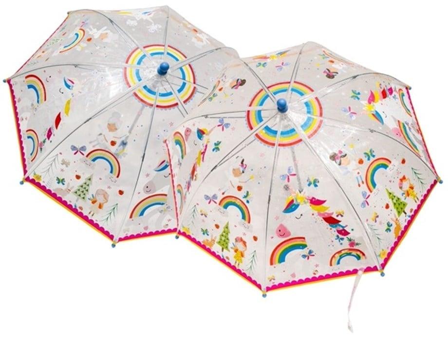 Floss & Rock Renk Değiştiren Şeffaf Şemsiye/ Rainbow Fairy