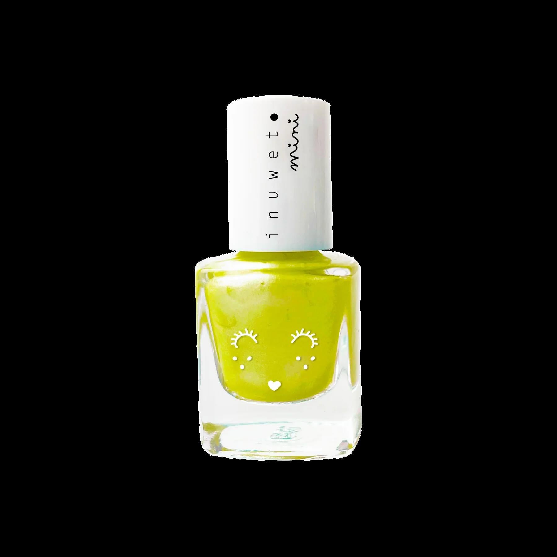 Inuwet Su Bazlı Çocuk Ojesi Ananas Kokulu ve Neon Sarı