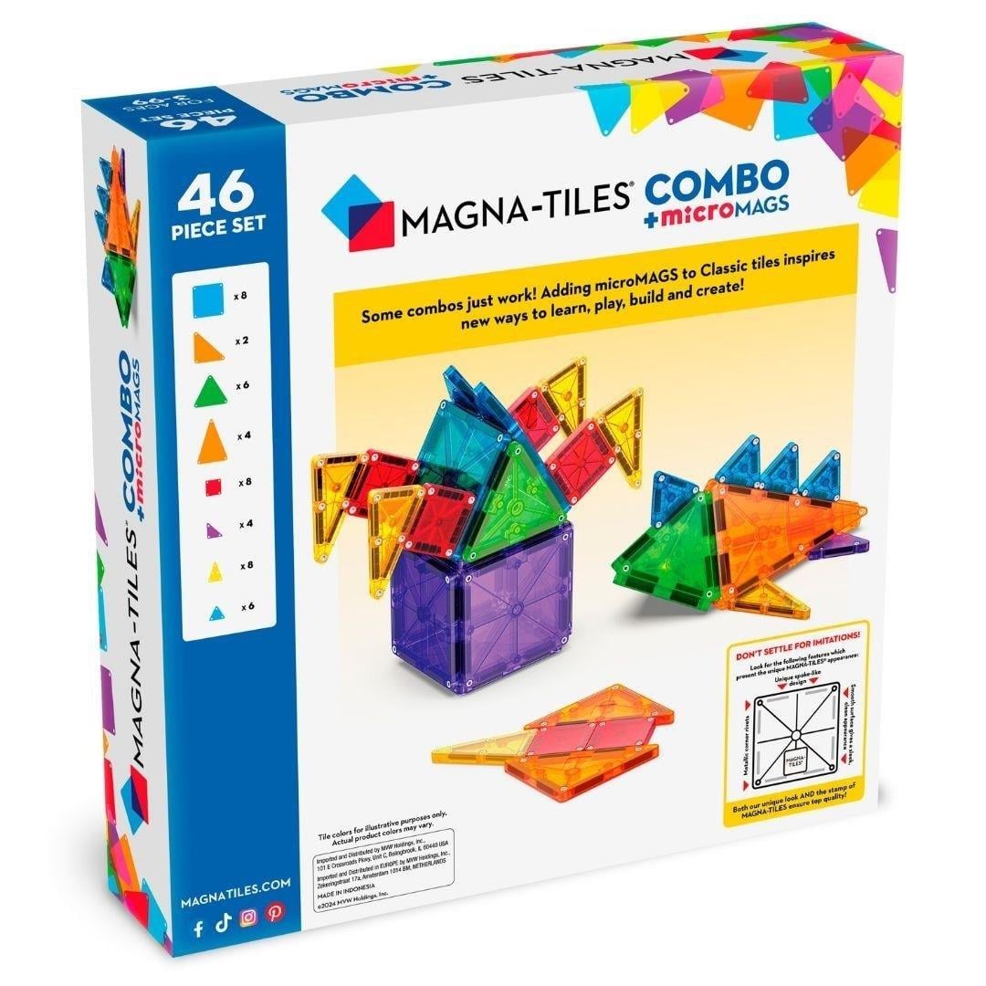 MAGNA-TILES® - Combo + microMAGS Manyetik Bloklar - 46 Parça