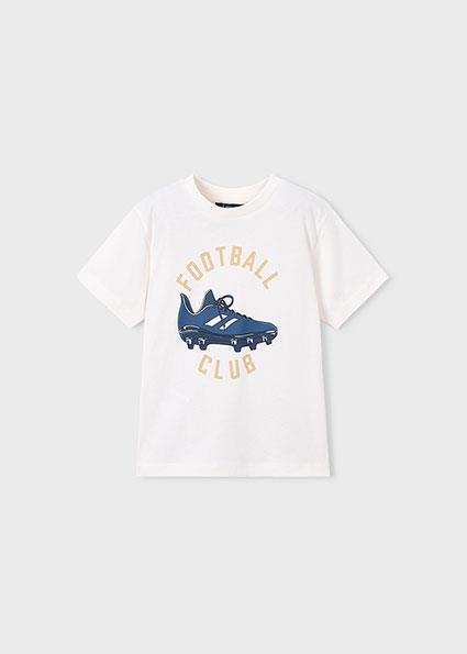 Mayoral  Erkek Çocuk Baskılı T-shirt Krem - 03072