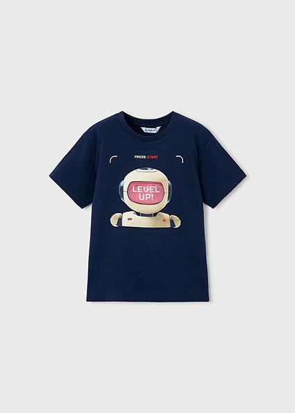 Mayoral Erkek Çocuk Robot T-shirt Lacivert - 03065