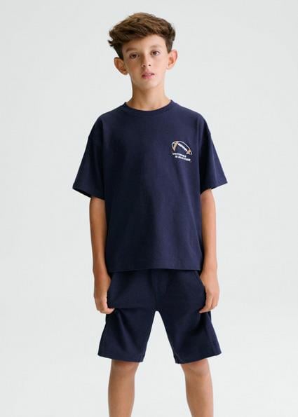 Mayoral Erkek Çocuk T-shirt Şort Takım Lacivert - 06689