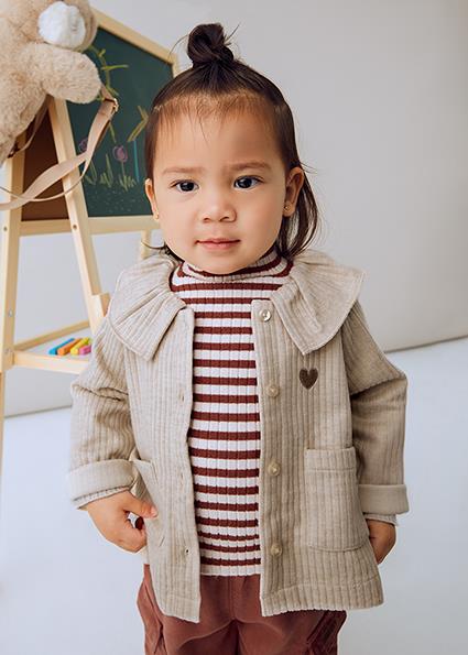 Mayoral Kız Bebek Bej Örme Ceket 2431