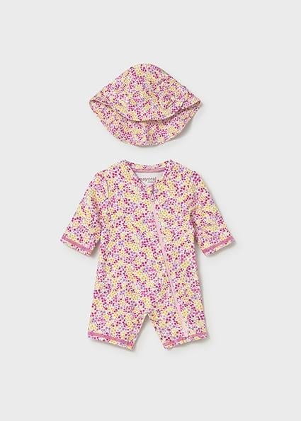 Mayoral Kız Bebek UV Korumalı 3 Parça Mayo Set Pembe - 01620