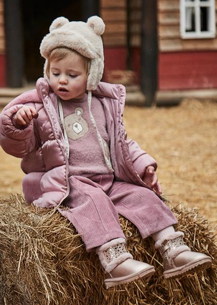 Mayoral Pembe Kız Bebek Kadife Pantolon 2590